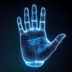 Fototapeta premium Digital hand model