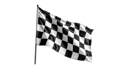 Checkered racing flag billowing in the wind (6)