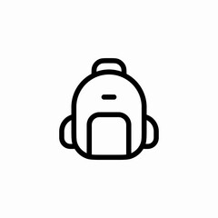 school backpack icon sign vector