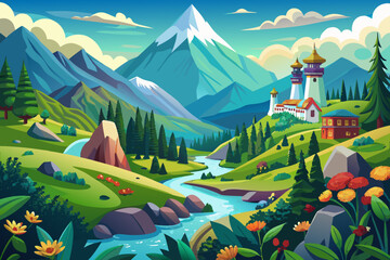 North India is a land where mountains talk to the sky. The Himalayas shine like a jewel in the heart of nature with the glory of its white snows. Clear rivers flow from the heart of the mountains and 