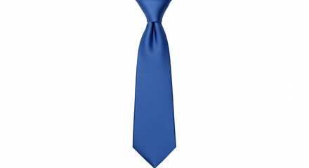 Professional Blue Necktie Isolated on White Background: High-Resolution Image Perfect for Business, Fashion, and Men's Style Websites and Designs. This crisp, clean image showcases a classic blue t...