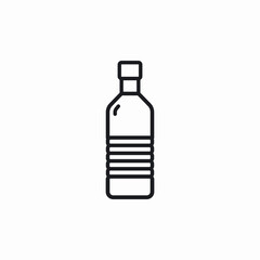 gym water bottle icon sign vector