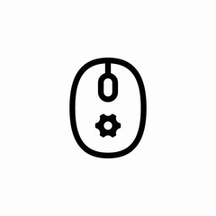 mouse settings icon sign vector