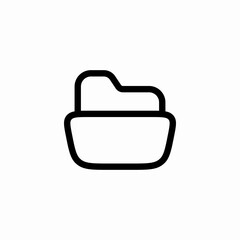 open folder icon sign vector