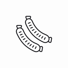 sausages grill icon sign vector
