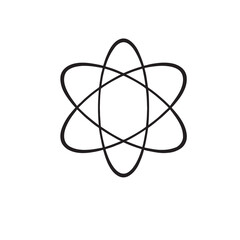  Atom Icon - Science, Physics, Chemistry, Molecular Structure Symbol