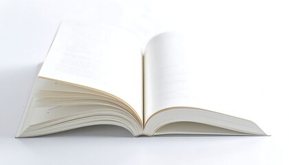 Obraz premium Open book on white background