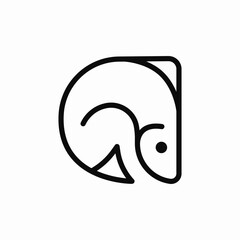 fish sea icon sign vector