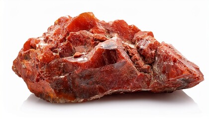 Obraz premium Rough Vanadinite Natural Mineral Cutout On White