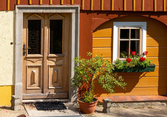 Umgebindehaus in der Lausitz (Sachsen)