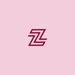 Letter Z logo icon flat vector design