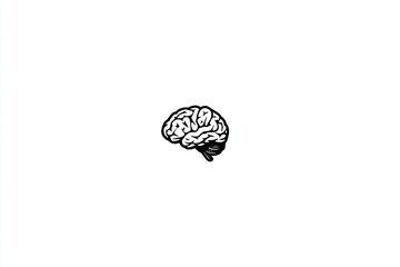 Simple illustration of a human brain.