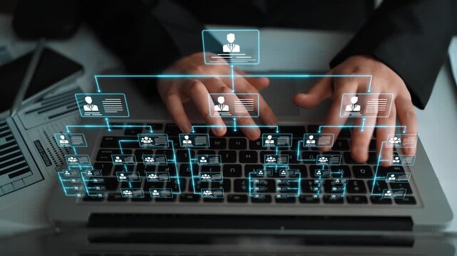 Corporate org chart and team structure show hierarchy, team, and structure for clear organization, management, and operational planning Marrow