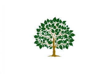 Obraz premium Ornate illustration of a tree against a plain background.
