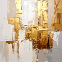 Abstract Art With Gold And