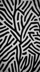 Abstract Black And White Geometric Pattern Design