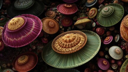 Abstract Colorful Circular Pattern Design