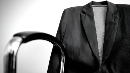Business suit on chair