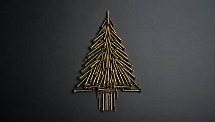 Christmas tree of nails