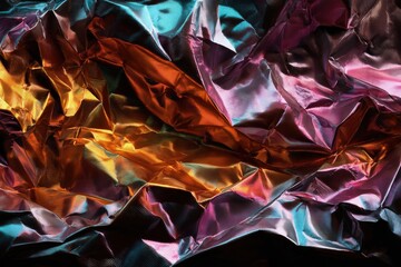 Abstract Metallic Fabric Texture Background