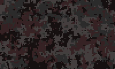 Abstract dark camouflage pattern.  Perfect for backgrounds, textures, or militarythemed designs.  The pixelated digital camo offers a modern, tactical feel.