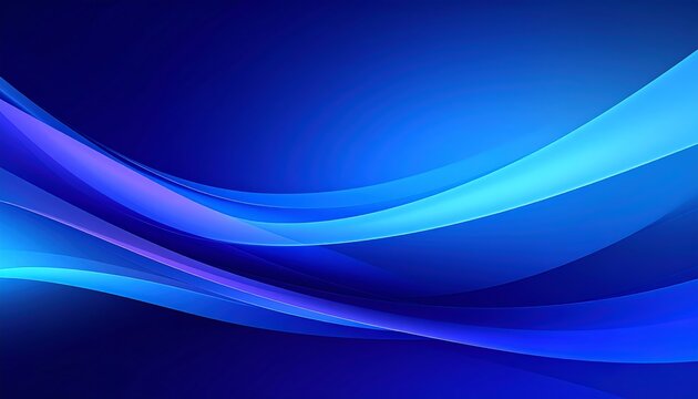 Abstract blue flowing lines