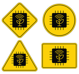 Eco-Friendly Technology Symbols for Environmental Sustainability Initiatives