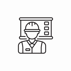 construction presentation icon sign vector