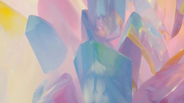 abstract colorful background with lines, crystal, gem