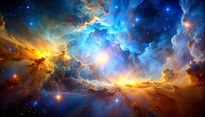 Colorful cosmic nebula (2)