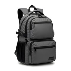 Realistic Backpack on White Background
