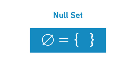 Empty Set or Null Set in Mathematics.