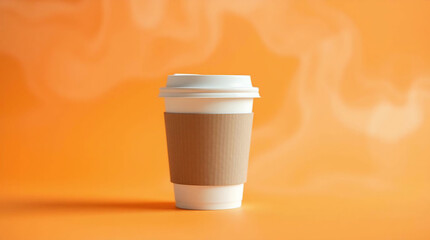 white paper coffee cup mockup