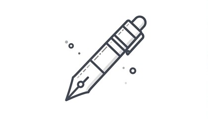 Fototapeta premium Simple pen icon