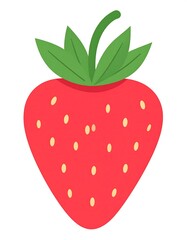 Fototapeta premium Simple strawberry illustration