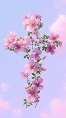 Fototapeta premium elegant cross, generation AI 