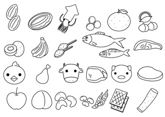 アレルギー準表示20品目の食品表示用アイコンセット②