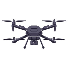 Professional aerial drone with camera for photography and videography.