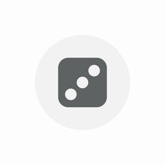dice game icon sign vector