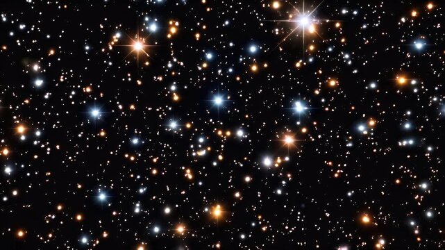 Flying through starfield 