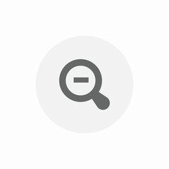 minus glass icon sign vector