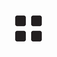 application menu icon sign vector
