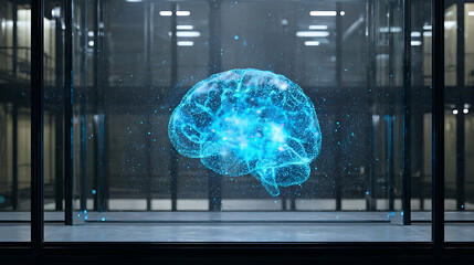 Holographic brain projection in a modern laboratory setting