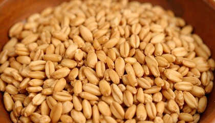 Wheat Grains in Bowl.