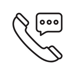Telephone Receiver Chat Symbol