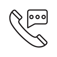 Call and Text Icon Design