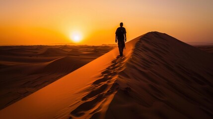 Summer Travel Adventures: Hiking Mountains, Walking Desert Dunes & Beach Couples at Sunset