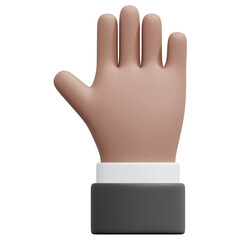 3D Stop Gesture Icon