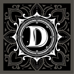 Obraz premium Letter L logo mockup, smooth line black and white gradient monogram, simple decoration typography design element, initial for business card emblem