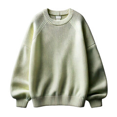 Withe sweater isolated on white background.